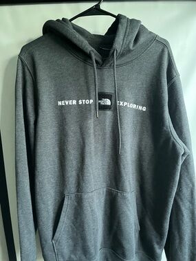 The North Face Charcoal Gray 'Never Stop Exploring' Pullover Hoodie
